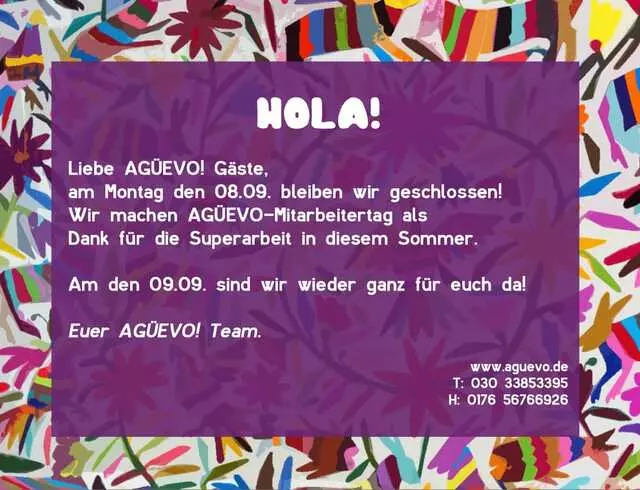 Agüevo!