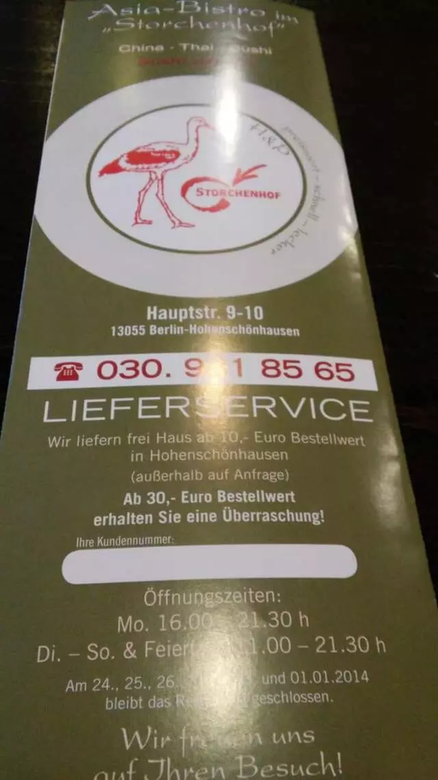 Asia-Bistro im Storchenhof